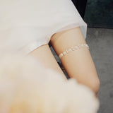 Max Maxb Elastic Wedding Bridal Leg Garter with Pearls for Brides Bridesmaid