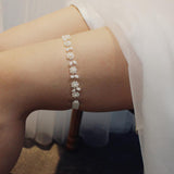Max Maxb Elastic Wedding Bridal Leg Garter with Pearls for Brides Bridesmaid