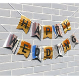 Maxbell Garland For Wedding/Party Embellishments Letter Banners Happy Wedding