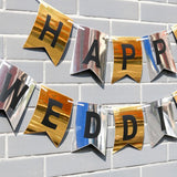 Maxbell Garland For Wedding/Party Embellishments Letter Banners Happy Wedding