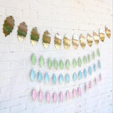 Maxbell Leaves Banner Garlands Birthday Party Decoration Photo Prop Golden Large
