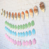 Maxbell Leaves Banner Garlands Birthday Party Decoration Photo Prop Golden Large