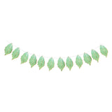 Maxbell Leaves Banner Garlands Birthday Party Decoration Photo Prop Green