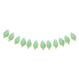 Maxbell Leaves Banner Garlands Birthday Party Decoration Photo Prop Green