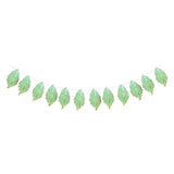 Maxbell Leaves Banner Garlands Birthday Party Decoration Photo Prop Green