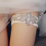 Maxbell Diamante Leg Garter Belt Thigh Ring Lace Sock Accessory 40x5.5cm Fashion