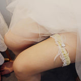 Maxbell 1 Piece Womens Lace Flower Leg Garter Belt Rings