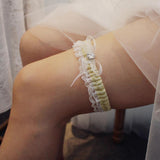 Maxbell 1 Piece Womens Lace Flower Leg Garter Belt Rings