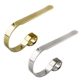 Maxbell Christmas Stocking Hook Home Fireplace Metal Hanger Party Decoration Silver