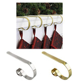 Maxbell Christmas Stocking Hook Home Fireplace Metal Hanger Party Decoration Silver