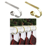 Maxbell Christmas Stocking Hook Home Fireplace Metal Hanger Party Decoration Silver