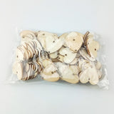Maxbell 100 Natural Cutouts Wood Heart Shapes DIY Craft Wooden Embellishment 30mm