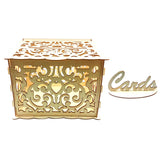 Maxbell Wooden wedding card box Type 1 L