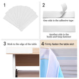 Maxbell Rainbow Tutu Ruffled Table Skirt Wedding Banquet Home Party Decor 4.27x0.77m