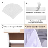 Maxbell Tulle Table Skirt Pleated Tablecloth Christmas Banquet Table Decor 2 Yards