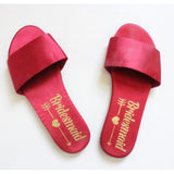Maxbell Open Toe Wedding Slippers Bride Bridesmaid Party Favor Red EUR 37