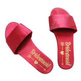 Maxbell Open Toe Wedding Slippers Bride Bridesmaid Party Favor Red EUR 37