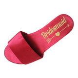 Maxbell Open Toe Wedding Slippers Bride Bridesmaid Party Favor Red EUR 39