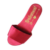 Maxbell Open Toe Wedding Slippers Bride Bridesmaid Party Favor Red EUR 39