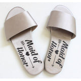 Maxbell Open Toe Wedding Slippers Bride Bridesmaid Party Favor Gray EUR 36