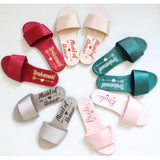 Maxbell Open Toe Wedding Slippers Bride Bridesmaid Party Favor Gray EUR 36