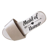 Maxbell Open Toe Wedding Slippers Bride Bridesmaid Party Favor Gray EUR 36