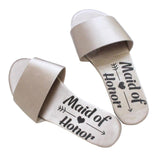 Maxbell Open Toe Wedding Slippers Bride Bridesmaid Party Favor Gray EUR 36
