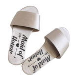 Maxbell Open Toe Wedding Slippers Bride Bridesmaid Party Favor Gray EUR 36