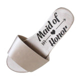 Maxbell Open Toe Wedding Slippers Bride Bridesmaid Party Favor Gray EUR 38