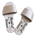 Maxbell Open Toe Wedding Slippers Bride Bridesmaid Party Favor Gray EUR 38