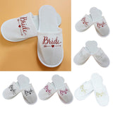 Disposable Wedding Bride Slippers Hotel Bachelorette Guest Supplies Red