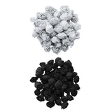 Maxbell 100x Mini Foam Rose Head Artificial Flowers DIY Garland Bouquet Decor Gray