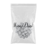 Maxbell 100x Mini Foam Rose Head Artificial Flowers DIY Garland Bouquet Decor Gray