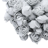 Maxbell 100x Mini Foam Rose Head Artificial Flowers DIY Garland Bouquet Decor Gray