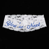 Maxbell 2 Piece Women's Lace Flower Leg Garter Belt Rings Blue