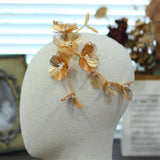 Maxbell Womens Gold Tone Bohemian Filigree Flower Headband Headwear Hair Accessories