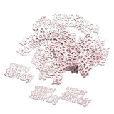 Rose Gold Happy Birthday Sequin Table Confetti Party Decoration 30G