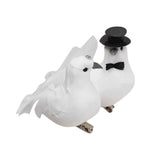 Maxbell 12pack Creative Couple Dove Artificial Bird Party Orgaments 5.9x3.1x2.8inch