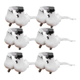Maxbell 12pack Creative Couple Dove Artificial Bird Party Orgaments 5.9x3.1x2.8inch