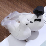 Maxbell 12pack Creative Couple Dove Artificial Bird Party Orgaments 5.9x3.1x2.8inch