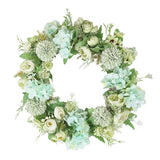 Artificial Peony Wreath Garland Hanging Wreath Flower Door Wall Decor Green