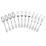 Maxbell Disposable Cutlery Plastic Forks Spoons Knifes Party Decor Silverware Silver