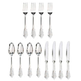 Maxbell Disposable Cutlery Plastic Forks Spoons Knifes Party Decor Silverware Silver