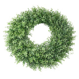 Greenery Garlands Artificial Eucalyptus Leaves Hanging Wreath White Green