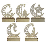 Wooden Eid Mubarak Decor Decorations Islamic Muslim Party Supplies Lantern