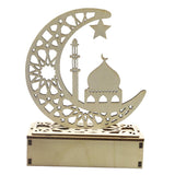 Wooden Eid Mubarak Decor Decorations Islamic Muslim Party Supplies Mosque