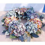 Artificial Hydrangea Wreath for Front Door 22'' Wedding Home Decoration