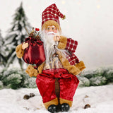 Christmas Santa Claus Figurine Home Tabletop Centerpiece Ornament Type A