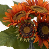 Artificial Sunflower Bouquet Table Centerpieces Home Party Decoration Orange