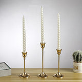 Metal Candle Stick Holders Stand for Wedding Party Home Office Decor S